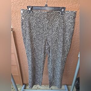 Rafaella Leopard Print stretch Pants